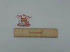Stay Focused Cat Vinyl Sticker