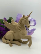Winged Unicorn Figurine - 3D Printed PLA Fantasy Decor, Magical Unicorn Collectible