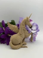 Winged Unicorn Figurine - 3D Printed PLA Fantasy Decor, Magical Unicorn Collectible