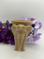 Elephant Jewelry Holder Bowl - 3D Printed PLA Ring Dish, Cute Desk Decor & Trinket Tray