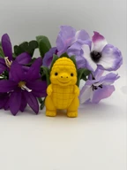 Cute Corn Dinosaur Figurine - 3D Printed PLA Desk Decor, Kawaii Dino Collectible