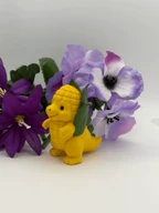 Cute Corn Dinosaur Figurine - 3D Printed PLA Desk Decor, Kawaii Dino Collectible