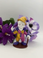 Skeleton Clown Figurine - Hand-Painted 3D Printed Horror Decor