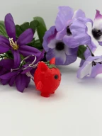 Cute Strawberry Bat Keychain - 3D Printed PLA Kawaii Bat Charm
