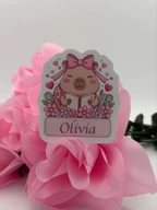 Set of 5 Custom Capybara Name Stickers