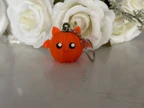 Cute Pumpkin Bat Keychain 3D Printed PLA Charm
