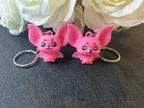 Cute Bat Character Keychain - 3D Printed PLA Charm