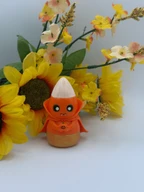 Candy Corn Vampire Figure - 3D Printed Halloween Decor
