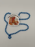 Books and Pumpkin Spice Vinyl Sticker