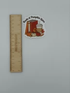 Books and Pumpkin Spice Vinyl Sticker