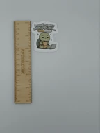 Cute Turtle Vinyl Sticker Loading My Motivation