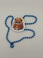 Cute Autumn Raccoon Vinyl Sticker