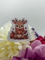 Cute Autumn Deer Vinyl Sticker