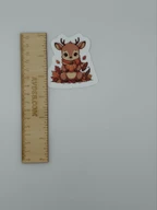 Cute Autumn Deer Vinyl Sticker