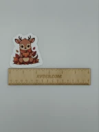 Cute Autumn Deer Vinyl Sticker