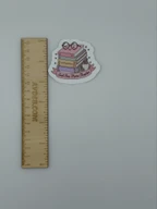Just One More Chapter Book Stack Vinyl Sticker