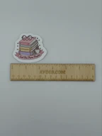 Just One More Chapter Book Stack Vinyl Sticker