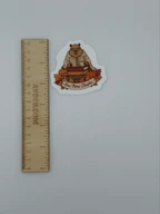 Capybara Reading Vinyl Sticker One More Chapter