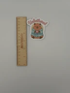 Unbothered Capybara Vinyl Sticker | Cute Kawaii Die-Cut Cartoon Decal