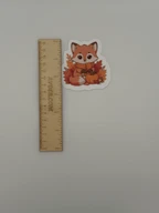 Cute Autumn Fox Vinyl Sticker