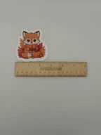 Cute Autumn Fox Vinyl Sticker