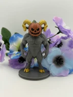 Horned Pumpkin Demon - 3D Printed Halloween Statue