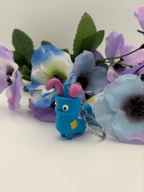 Mischief Sock Monster - 3D Printed PLA Keychain & Purse Charm