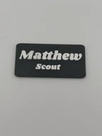 Custom 3D Printed Name Badge - Personalized Name Tag