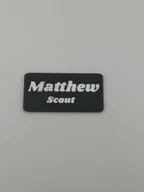 Custom 3D Printed Name Badge - Personalized Name Tag