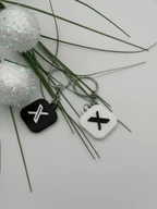 Custom X (Twitter) NFC Keychain 3D Printed