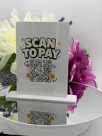 Personalized Acrylic QR Code Sign Scan to Pay Stand
