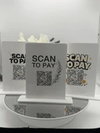 Personalized Acrylic QR Code Sign Scan to Pay Stand