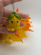 Kawaii Corn Octopus Keychain - 3D Printed Cute Octopus Charm