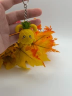 Cute Pineapple Bunny Keychain - 3D Printed Kawaii Fruit Bunny Charm