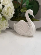Abstract Swan Sculpture 3D Print, Modern Swan Statue, Elegant Home Decor