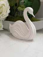 Abstract Swan Sculpture 3D Print, Modern Swan Statue, Elegant Home Decor