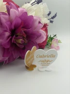 Personalized Acrylic Heart Wedding Place Cards