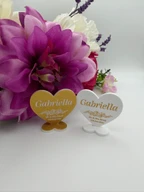 Personalized Acrylic Heart Wedding Place Cards
