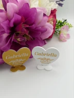 Personalized Acrylic Heart Wedding Place Cards