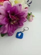Facebook NFC Keychain 3D Printed Key Ring | Tech Accessory Gift