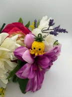 Cute Pineapple Octopus Keychain 3D Printed