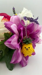 Cute Pineapple Bear Keychain PLA Charm