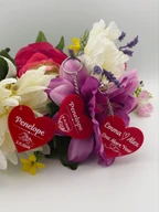 Personalized Heart Acrylic Keychain Romantic Gift
