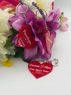 Personalized Heart Acrylic Keychain Romantic Gift