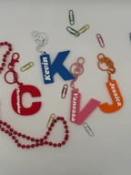 Personalized 3D Printed Name Keychain, Custom Name & Letter