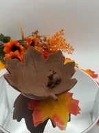 Maple Leaf Fawn Trinket Tray - 3D Printed Decorative Tray