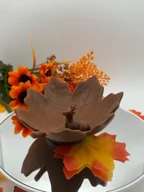 Maple Leaf Fawn Trinket Tray - 3D Printed Decorative Tray