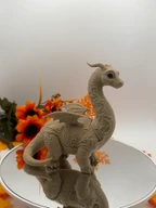 Cute Brachiosaurus Dragon Figurine - 3D Printed Fantasy Dinosaur Decor