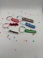 Personalized 3D Printed Name Tags: Water Bottle Tags, Backpack Tags,Gift Tags,Backpack Keychain