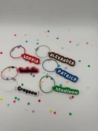 Personalized 3D Printed Name Tags: Water Bottle Tags, Backpack Tags,Gift Tags,Backpack Keychain